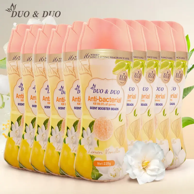 DUODUO 10 bottles of Scent Booster Beads Lemon Vanilla - 220g