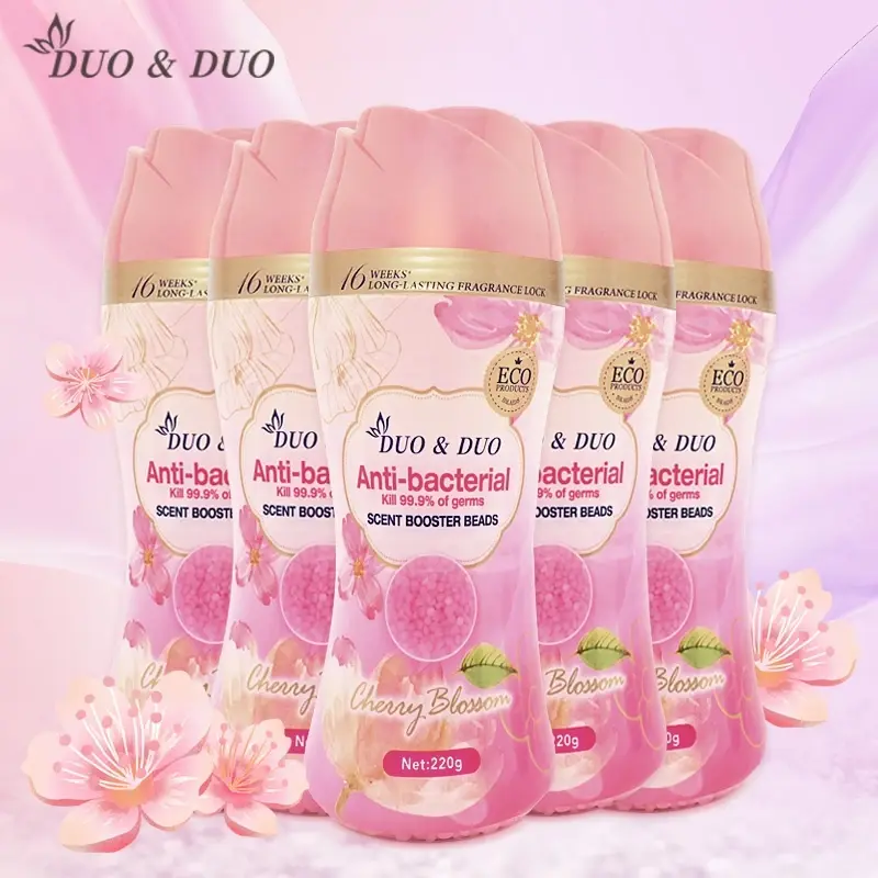 DUODUO 5 bottles of Scent Booster Beads Cherry Blossoms -220g