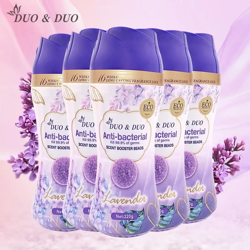 DUODUO 5 bottles of Scent Booster Beads Lavender - 220g